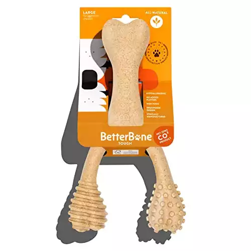 BetterBone Tough - Sustainable, All Natural, Hypoallergenic Dog Toys for Aggressive Chewers