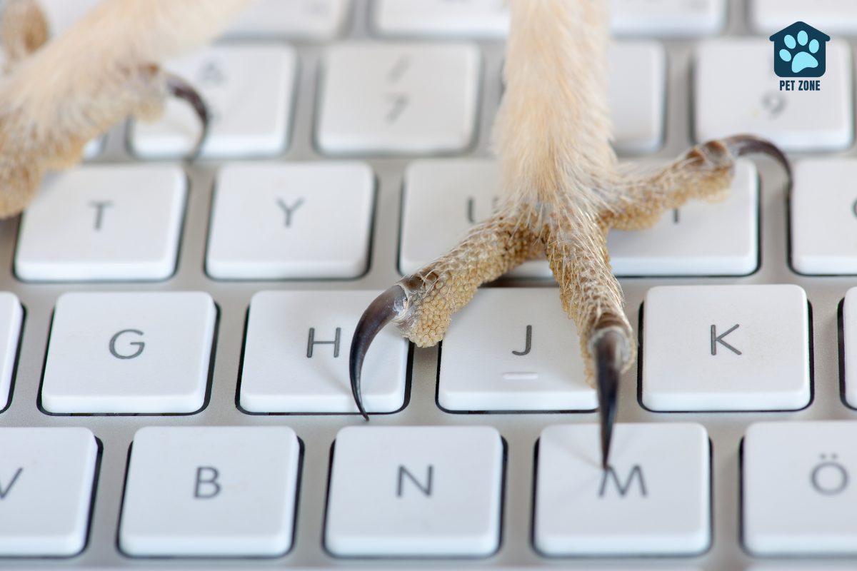 bird nails on keyboard